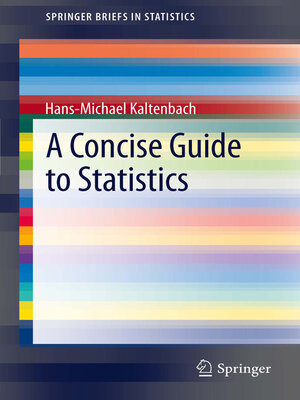 cover image of A Concise Guide to Statistics